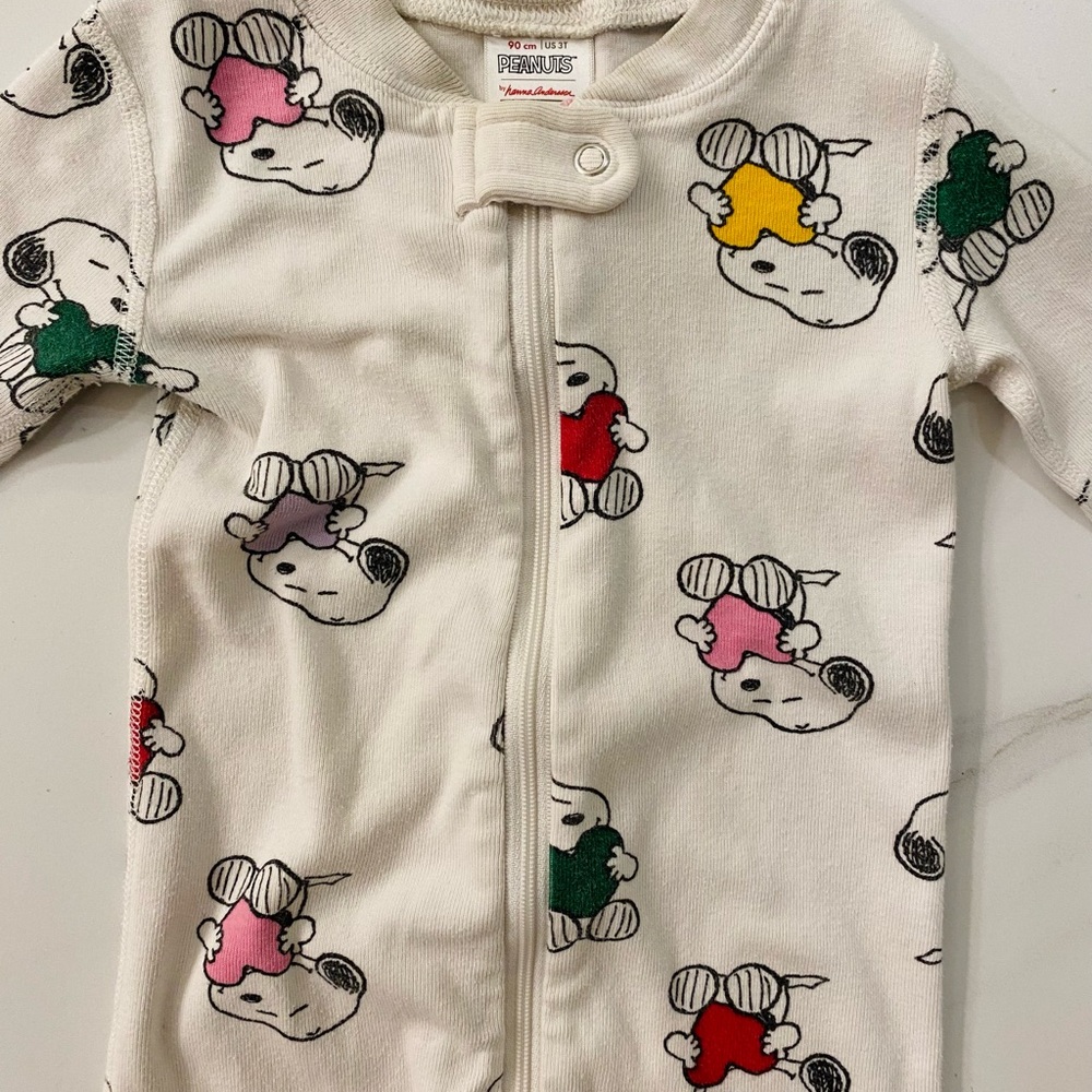 Two pairs of Hanna Andersson 3T Snoopy Pajamas